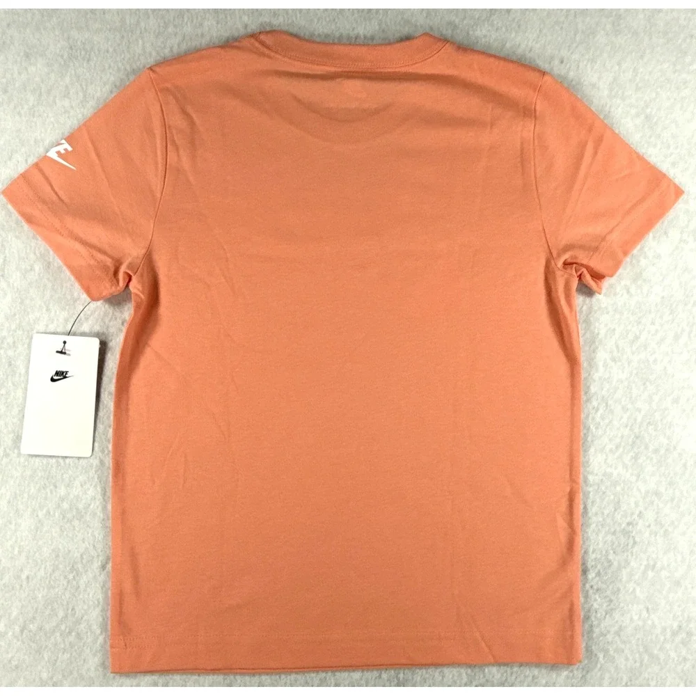 Nike Youth‎ XS 3-4 Years Apricot Agate Orange Futura Logo T Shirt NWT